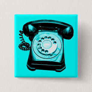 Hotline Cyan Button