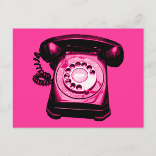 Hotline in Crimson Postkarte