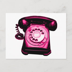 Hotline in Crimson Postkarte