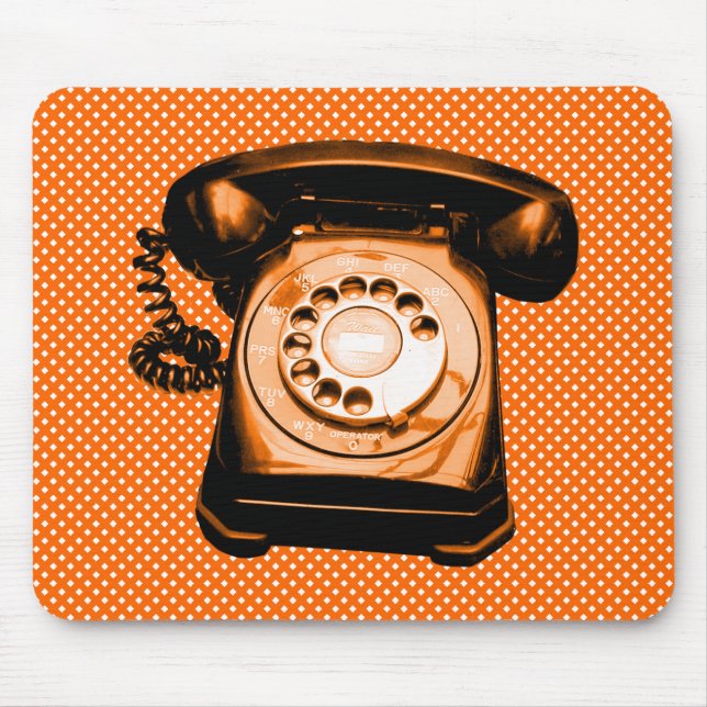 Hotline: Orange Net Pattern Mousepad (Vorne)