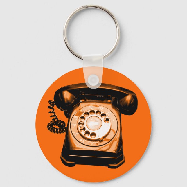 Hotline Orange Schlüsselanhänger (Vorderseite)