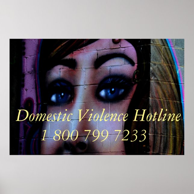 Hotline-Poster für häusliche Gewalt Poster (Vorne)