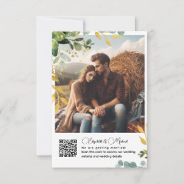 HOTO Details QR UAwg Gift Registrierung Unterkunft RSVP Karte