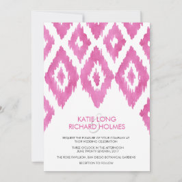 HotPink Ikat Einladung