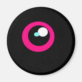 HotPink Monster Kühlschrank Augenmagnet #2 Magnet