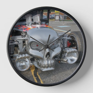 Hotrod Scull Car Uhr