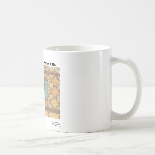 HotSprings, AR Quapaw Dome Tiles II Geschenkartike Kaffeetasse (Rechts)