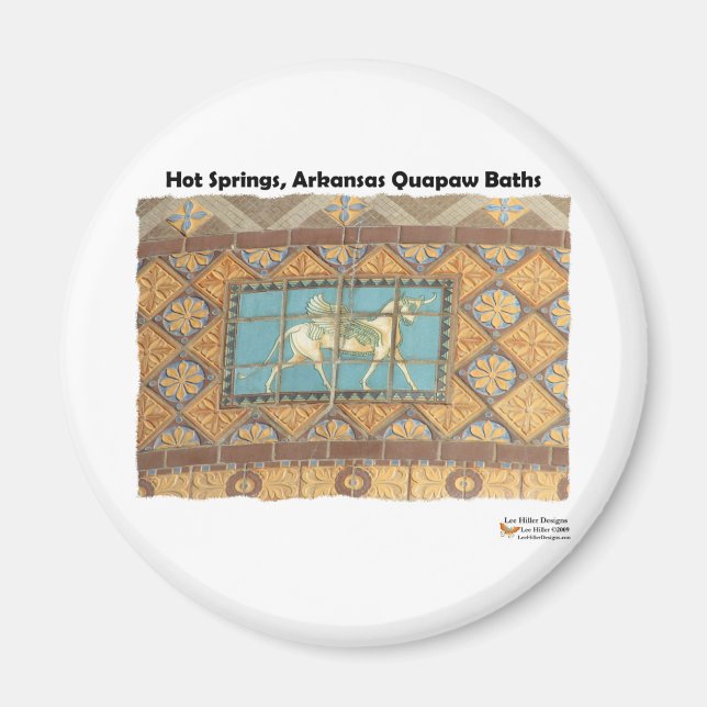 HotSprings, AR Quapaw Dome Tiles II Geschenkartike Magnet (Vorne)