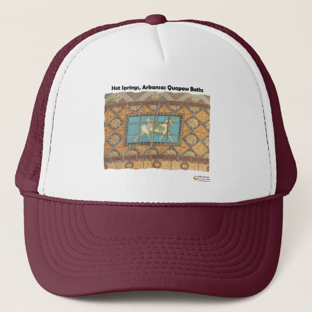 HotSprings, AR Quapaw Dome Tiles II Geschenkartike Truckerkappe (Vorderseite)