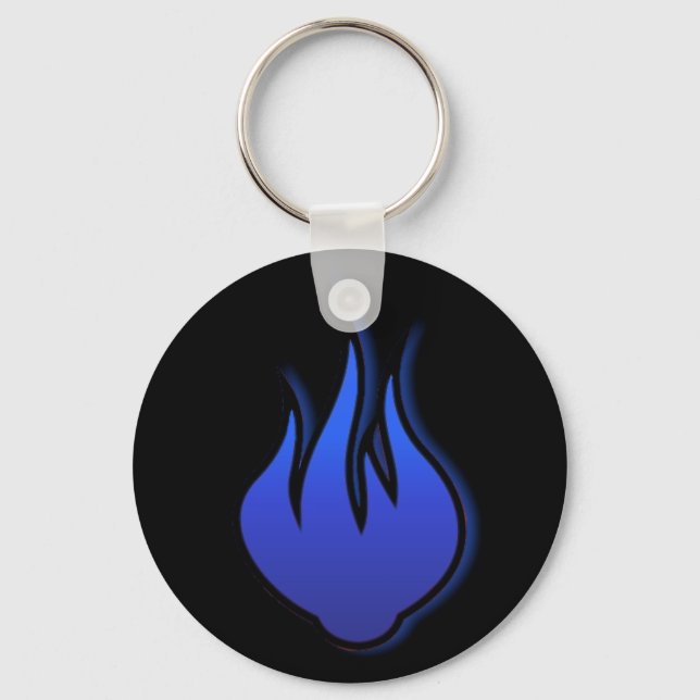 HotterThanHell Blue Flame Schlüsselkette Schlüsselanhänger (Vorderseite)