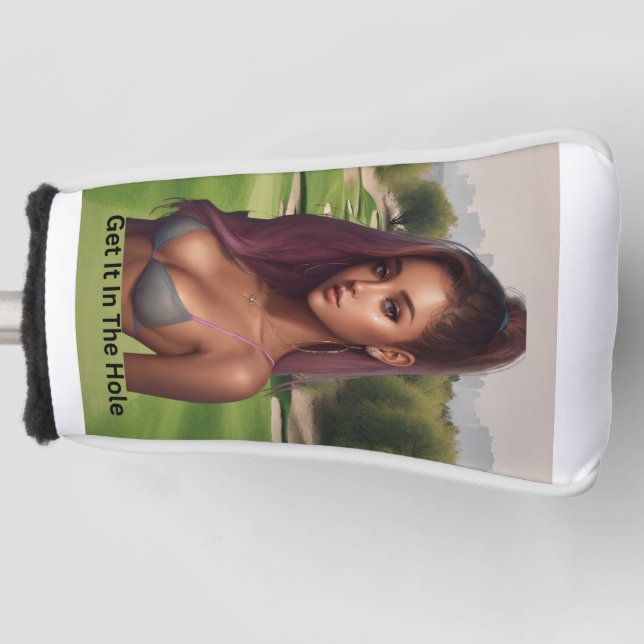 Hottie auf dem Kurs Golf Headcover (Vorderseite)