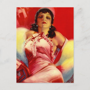 Hottie der 30er Jahre Postkarte