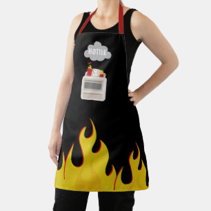 Hottie Kitchen Feuer Flammen Schürze