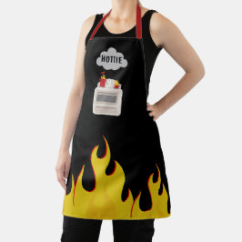 Hottie Kitchen Feuer Flammen Schürze