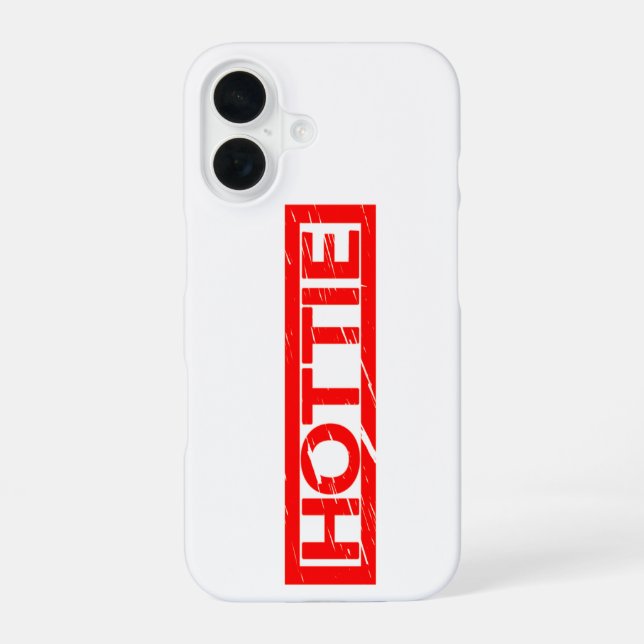 Hottie Stempel iPhone 16 Hülle (Rückseite)