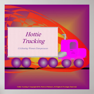 Hottie Trucking - Feminismus Poster