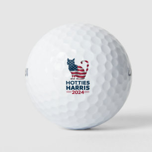 Hotties for Harris 2024 Cat Ladys Kamala Harris Golfball