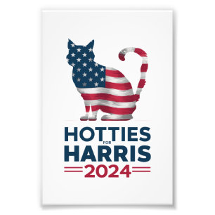 Hotties For Harris 2024 Katzenladies Kamala Harris Fotodruck