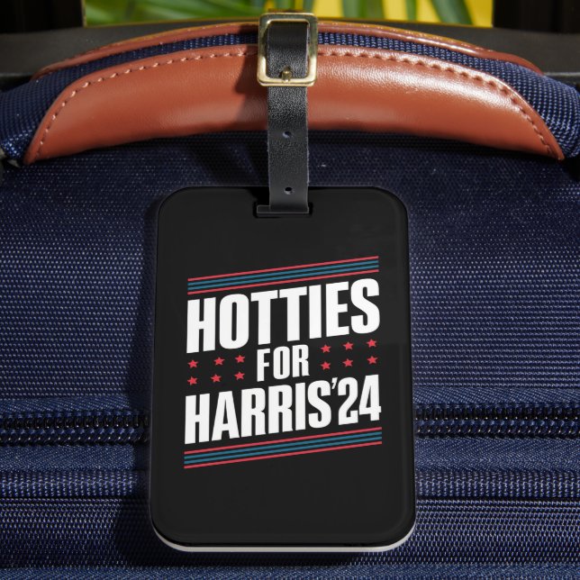 Hotties für Kamala Harris 2024 Gepäckanhänger (Vorderseite Insitu 2)