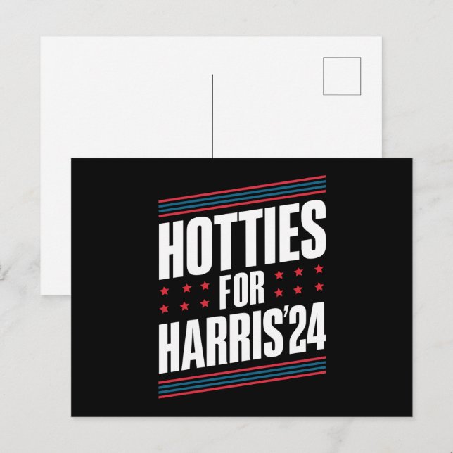 Hotties für Kamala Harris 2024 Postkarte (Vorne/Hinten)