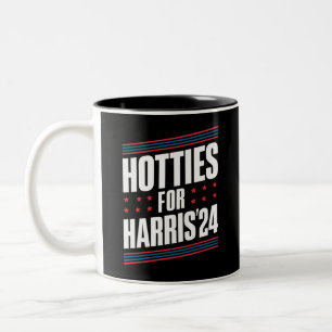 Hotties für Kamala Harris 2024 Zweifarbige Tasse