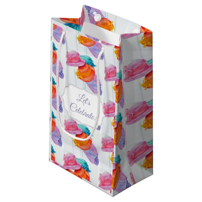 Hotty Hats Kleine Geschenktüte (Vorderseite Schrägansicht)