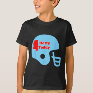Hotty Toddy Footballhelm mit Miss State Umriss T-Shirt