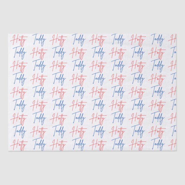 Hotty Toddy Tissue Paper, Ole Miss Tissue Seidenpapier (Vorderseite)