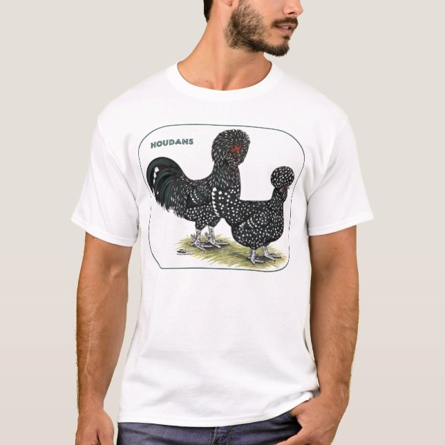 Houdan Chickens T-Shirt (Vorderseite)
