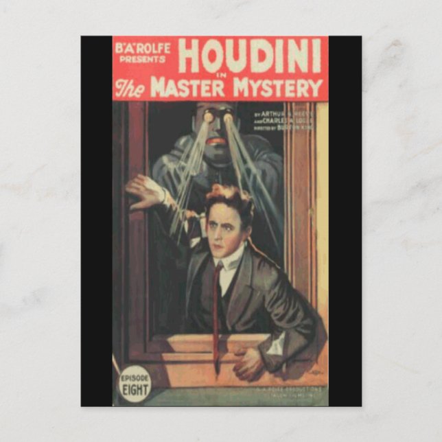 Houdini der Mann des Rätsel Postkarte (Vorderseite)