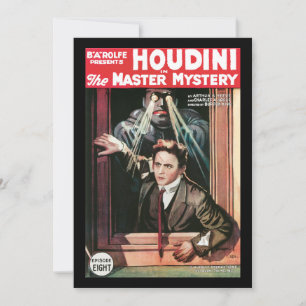 Houdini, The Mastery Mystery Vintage Poster 1919