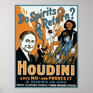 Houdini tun Geist-Rückkehr Poster