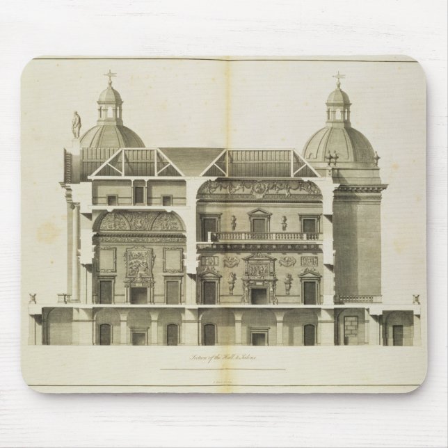 Houghton Hall: Querschnitt des Halls und des Mousepad (Vorne)