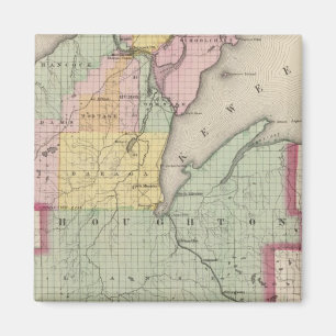 Houghton Landkreis Michigan Magnet