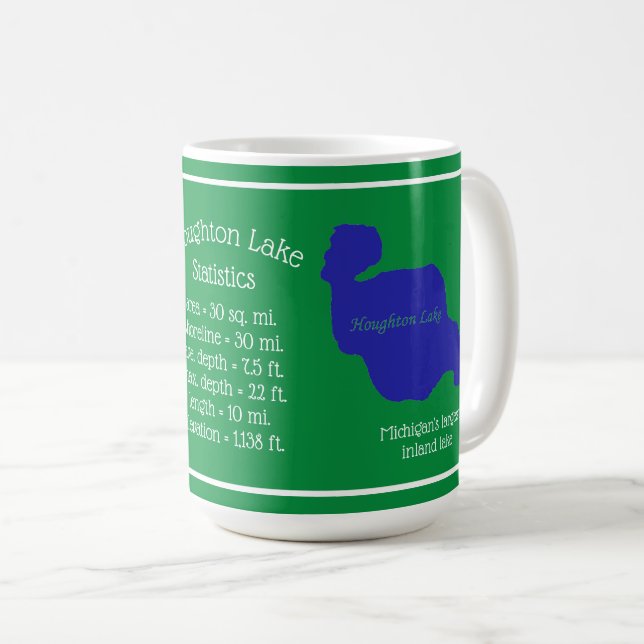 Houghton Seestatistiken Kaffeetasse (VorderseiteRechts)