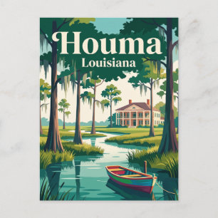 Houma, Louisiana Postkarte