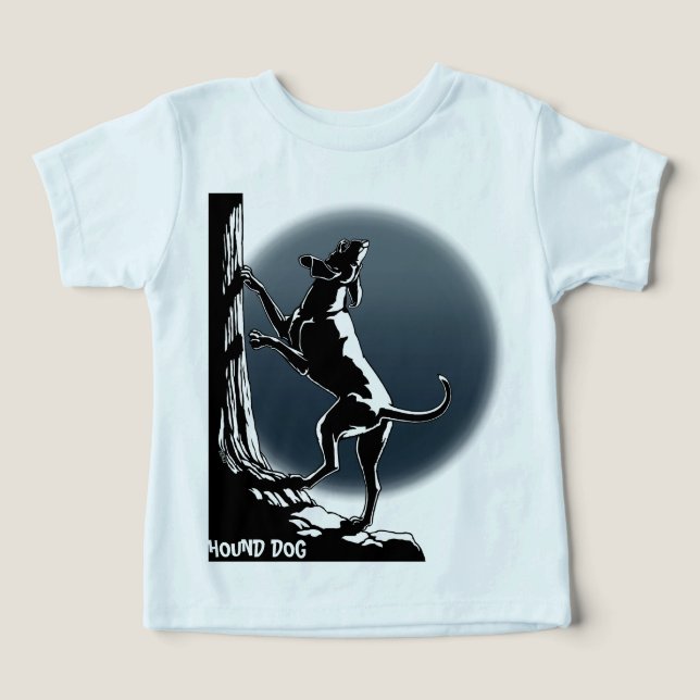 Hound Chien Baby's Creeper Bio Custom Baby Cadeau (Design Recto)