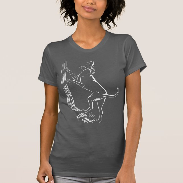 Hound Chien Débardeur T-shirt Chasse Chien pour fe (Devant)