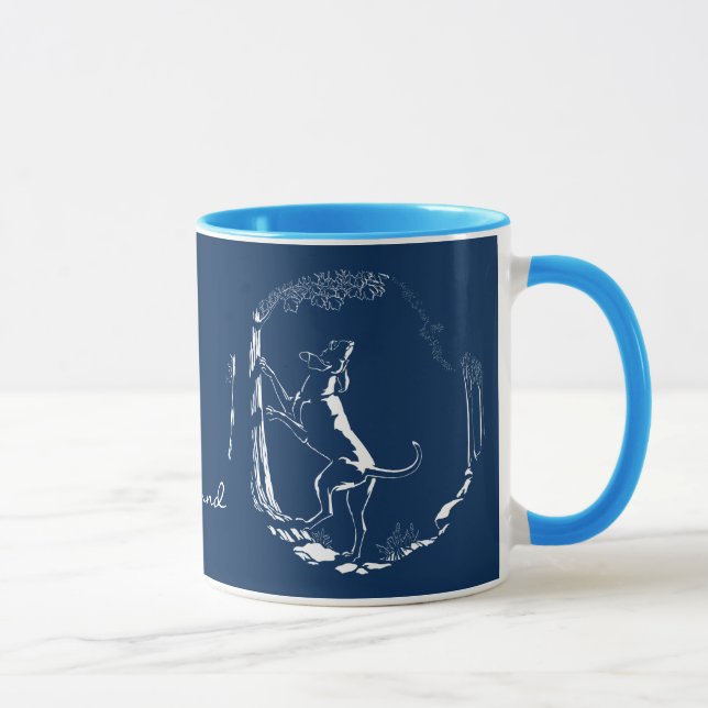 Hound Chien Mug Chasse Chien Art Café Coupe (Droite)