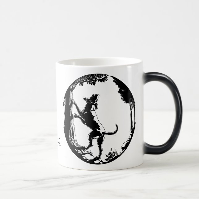 Hound Chien Mug Chasse Chien Art Café Coupe (Droite)