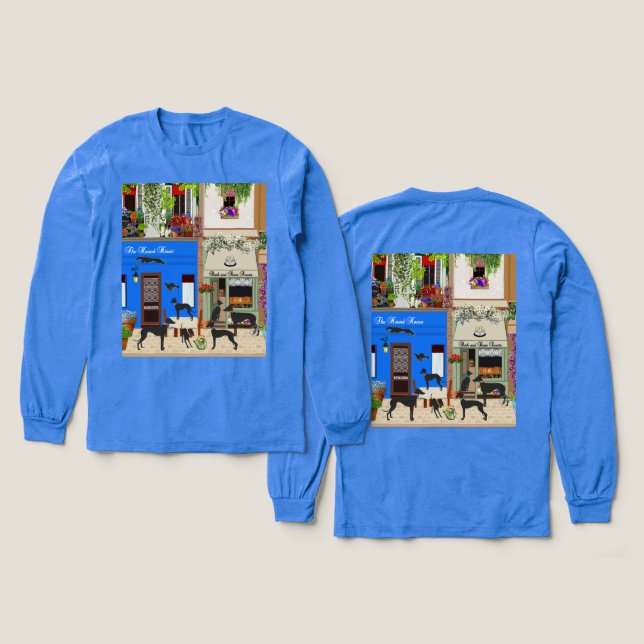 Hound Day Out V2 Tri-Blend Shirt (Design Vorderseite & Rückseite)