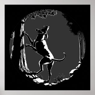 Hound Dog Art Poster Jagd Hund Lover Prints
