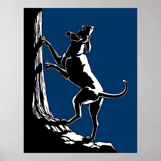 Hound Dog Art Poster Jagd Hund Lover Prints (Vorne)