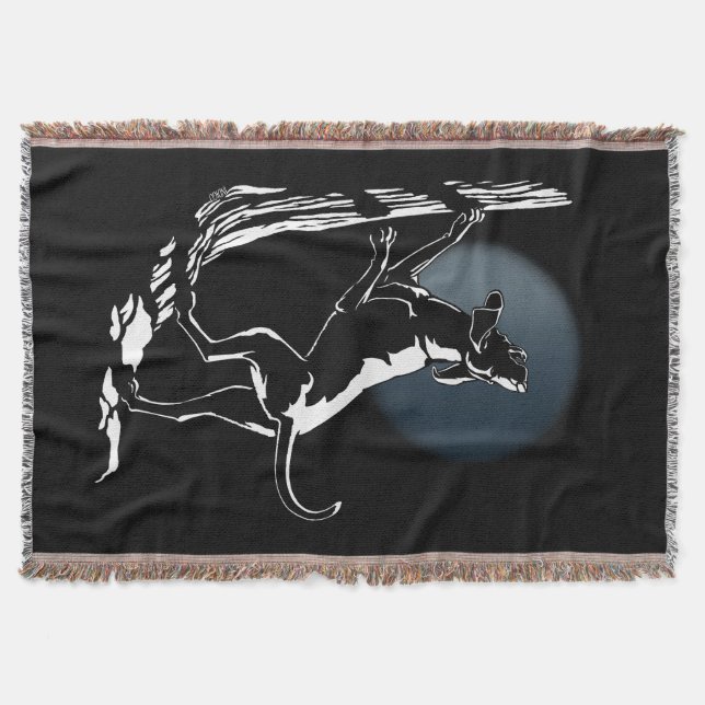 Hound Dog Blanket Jagd Hunde Kunst wirbeln Blanket Decke (Vorderseite)
