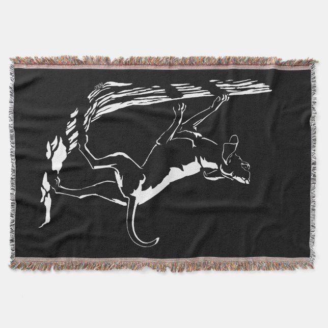 Hound Dog Blanket Jagd Hunde Kunst wirbeln Blanket Decke (Vorderseite)