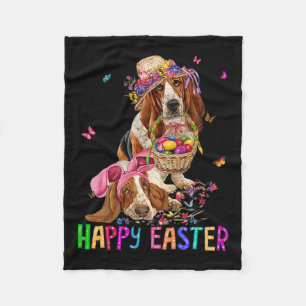 Hound Dog Bunny Osterkostüm Rabbit Happy Osterfeie Fleecedecke