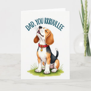 Hound Dog Dad Du bist der Beste Art Card Karte