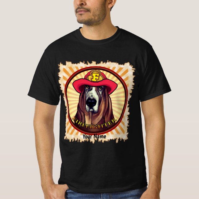 Hound Dog Firefighter T - Shirt (Vorderseite)