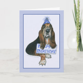 Hound Dog Happy Birthday Card Karte