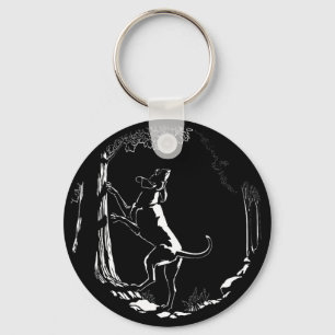Hound Dog Keychain Hunting Dog Art Keychains Schlüsselanhänger
